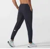 Lulu Men Pants Yogas Strój Longjogger Sport Szybki suchy sznurka gimnastyczna Pockets Drespants Spodnie Męskie Elastyczne Elastyczne Fitness Man Nowy jogging Yoga Pants345