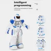 RC Robot Smart Action Walk Singing Dance Figure Gesture Consture Toys Dift for Children 231228