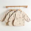 Bavoirs en PU à manches longues pour enfants, artisanat d'art pour enfants en bas âge, imperméable, Protection des repas, lavable, facile à nettoyer, blouse pour garçons et filles 231229