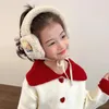 Acessórios para o cabelo urso dos desenhos animados protetores de orelha de pelúcia cachecol anti congelamento orelhas mais quente adorável do bebê fones de ouvido cor sólida earmuffs