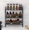 Storage Bottles Jars 3 Tier Spice Rack Bathroom Kitchen Countertop Shelf Holder Organizer Hanging Racks Seasoning5389499