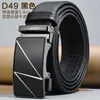 Belts White Soft Leather Belt Casual Automatic Buckle Korean Version Of Simple And Versatile First Layer Cowhide Men's