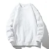 Men's Hoodies Casual Sweatshirt Hipster O Neck Letters Long Sleeve Jacquard Pullover Hoody