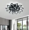 LED Ceiling Lamp luminaire black white bedroom living room kitchen kid039s room bathroom bluetooth flower modern art deco LLFA6268012