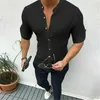 Camicie casual da uomo Taglie forti Camicia da uomo in cotone e lino Manica lunga Autunno Stile Hawaiano Abiti slim fit sexy Arrivo 2023