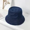 Berets 1 pc moda retro balde chapéu algodão dobrável pescador cowboy lavagem mulheres homens ao ar livre sol praia