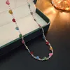 Pendant Necklaces Candy Color Love Necklace South Korea Girl Clavicle Chain Female