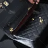 حقيبة الكتف المصمم 25 سم حقيبة Crossbody 10A حقيبة حقيبة حقيبة من جلد رفرف جلدي مع صندوق CH001