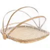 Dinnerware Sets Decorate Guard Fruit Containers With Lids Covers For Outside Bamboo Bread Storage Basket