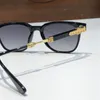 Neue beliebte Retro-Herrensonnenbrille MELICE im Punk-Stil, Designer-Klassiker mit quadratischem Rahmen und reflektierender Anti-UV-Linse in Lederbox-Beschichtung, Top-Qualität