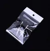 5000pcs 8*12cm Event Soft Clear Self Adhesive Seal Poly Package Bags Plastic Packaging Pouches With Hang Hole Hot Sale
