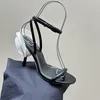 Scarpe eleganti con tacco alto firmate da donna di lusso rosa Italia Sandali da donna alla moda di marca Italia Scarpe da ballo Scarpe da sposa con pompe da donna in vera pelle di lusso con testa tonda