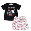 Ensembles de vêtements Adroble Boutique Baseball Print Baby Boy Summer Short Sweat à capuche Outfit