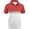 Polo d'été de Golf pour hommes, surdimensionné, Simple, imprimé, vacances, Sport, manches courtes, décontracté, boutons, revers, vêtements 231228