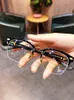 Designer Ch Cross Brillenrahmen Chromes Marke Sonnenbrillen Neue Brillen für Männer Frauen Trendy Retro Platte Große Myopie Herz Luxus Hochwertige Rahmen 2024 S2zt