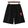 2023 Love Embroidered Shorts for Men and Women Couples Loose Large Pocket Capris Casual Sports Pants