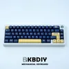 KBDiy 124 touches GMK Stargaze Clone PBT coréen Keycaps Cherry MX profil jaune Keycap pour clavier mécanique personnalisé Key Caps Set 231228