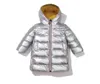 Roupas de grife da moda jaqueta de inverno para crianças prata ouro meninos casaco com capuz bebê outwear parka meninas dow267k8493246