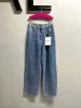 Womens Jeans Female Retro Designer Jeans Pantalones Womens Female Milan Runway Designer V6NX#