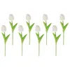 Kwiaty dekoracyjne 8 szt. Symulacja tulipana fałszywe rośliny realilko bukiet sztuczny majsterunek.