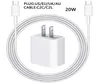 20W PD Fast Charging Adapter Charger Cord USB C Cable For Apple Airpods iPhone 14 13 12 mini 11 Pro Max Phone Charge Data Line2322407