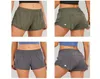 LL Femmes Yoga Tenues Courtes Short De Course Doublé Taille Moyenne Avec Poche À Fermeture Éclair Gym Dames Vêtements De Sport Décontractés Pour Les Filles Exercice Fitne2057650