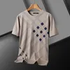 Burbery of Men Damen-T-Shirts, Herren-Designer-Hemd, Buchstabendruck, Baumwollhemden, Vier-Jahreszeiten-Bekleidung, Polo, Sport, Trapstar-T-Shirts, M-3XL, atmungsaktiv, Anti-Falten, 678