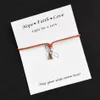 Whole Hope Pink Ribbon Breast Cancer Awareness Charms Wish Card Charm Bracelet For Women Men Girls Friendship Gift 1pcs lot1264n