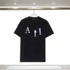 T-shirts masculins T-shirts pour hommes Designers de mode tshirts noirs blanc Lightning Crack Imprime