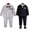 Chłopcy garnitur na wesele 1Year Baby Kids P -EGOCZNE DZIECI Formalne ceremonia Tuxedo Dress Party Party Costume 231228