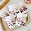 Hair Accessories 1-10PCS Bag Beige Barrettes For Kids Girl Korean Fashion Lovely Milk Tea Color Hairclip Children Gift