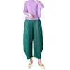 Women's Pants Miyake Personality Pleated Wide-legged Women Loose Harem 2024 Spring And Summer Large Size Banana Casual