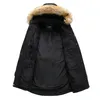 Giacche da uomo con cappuccio in pelliccia staccabile, giacca invernale, cappotto lungo casual in tinta unita