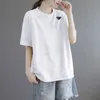 Verão Mulheres Designer Camiseta Casual Mulheres Tees Com Letras Imprimir Mangas Curtas Top Venda Luxo Hip Hop Roupas