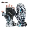 RUNCL Winter Fishing Gloves Warm Fingerless Mittens with 3M Thinsulate Mittens Men Women Skiing Gloves For Ice Fishing Hunting 231228