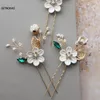 Hair Clips Women U-shaped Hairpins Pearl Bridal Tiara Accessories Rhinestone Party Hairpin Headpiece Wedding Hairstyle Design Tools SL