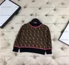 lusso bambino bambini Cardigan F maglioni s design autunnale giacca lavorata a maglia manica lunga taglia 100160 MARRONE8355316