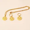 Colliers boucles d'oreilles ensembles de bijoux couleur or Kiribati Hawaii Pohnpei Guam Style bijoux collier 317z
