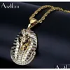 Pendant Necklaces Highquality Hip Hop Iced Out Egyptian Pharaoh Gold Sier Color Long Link Chains For Men Jewelry4231888 Drop Deliver Dhhcx