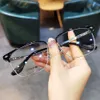 مصمم CH Cross Glasses Frame Chromes Grand Grand Sunglass New Eyeglass for Men Women Trendy Retro Wide Business Business Pained Myopia Heart Frames عالية الجودة Xggf