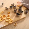 26 stycken Små alfabetskärare Ställ in A - Z, Rostfritt stål Dekorationsverktyg Letters Fondant Cutters 122136