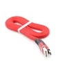 USB-кабель с плоской лапшой Micro Type C, 1 м, 3 фута, 2,4 А, кабель для синхронизации данных, зарядный кабель USB C для смартфонов Samsung S20 Note20 Xiaomi MP3 HTC