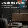 T7 -Lautsprecher Bluetooth mit 360 -Grad -Surround Sound 53 LED -Modi True Wireless Stereo App 231228