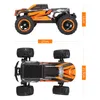 16889A-PRO 1/16 2,4G 4WD 45 km/H RC Nieżuchwytowy pojazd silnikowy z LED Electric Electric Truck Truck RTR VS 9125 12428 231228