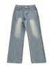 Vintage Baggy Jeans hommes Y2K mode coupe ample coton Cowboy pantalon pantalons Homme années 90 en détresse rétro droit Denim pantalon 2312129