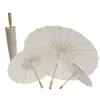 Umbrellas Ancient Dance Blossoms Decorative Women Paper White Umbrella Japanese Style Oil Silk Chinese