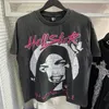 t Tshirt Camicie firmate T-shirt grafica Abiti firmati Moda donna Ins Streetwear T-shirt hip hop Top Abiti di lusso Cotone traspirante Stampa Camicia Hellstar 520