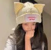 Winter Homemade Minority Design Loverboy Cat Ear Wool Couple Hat Cold Female Autumn and Winter260E1111755