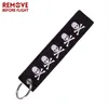 BEFORE FLIGHT Keychain Launch Key chains for Motorcycles and Cars Black Tag Embroidery Fobs279u