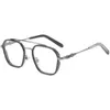 Designer Ch Cross Glasses Frame Chromes Occhiali da sole di marca Retro Large Frames for Men Miopia Eyewear Flat Light Face Heart Luxury Occhiali da vista di alta qualità 2024 Ko77